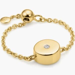 MONICA VINADER Linear Solo Diamond Friendship Chain Ring